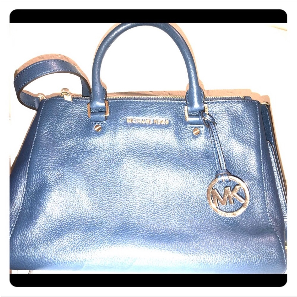 Michael Kors blue handbag